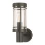 Απλίκα Τοίχου IP44 L11xW18,5XH29cm 1xE27 Μέταλλο Μαύρο Eurolamp 145-20606