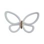 White Metal Butterflies 3D μεταλλικές Ango 24006