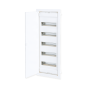 FLUSH MOUNTING 60+10 MODULES 5 ROWS WHITE DOOR ACA 282U60ES