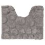 Πατάκι Λεκάνης Μπάνιου Βαμβακερό 50x60cm Grey Sealskin Pebbles 294416414