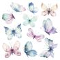 Watercolour Butterflies αυτοκόλλητα τοίχου βινυλίου M Ango 54117