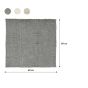 Πατάκι Μπάνιου Βαμβακερό 60x60cm Sand Sealskin Reverse Grey 800103