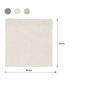 Πατάκι Μπάνιου Βαμβακερό 60x60cm Sand Sealskin Reverse Ivory 800104