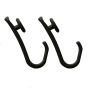 Κρίκοι Κουρτίνας Μπάνιου 12τμχ. Black Easy Roll Hooks Sealskin 800129