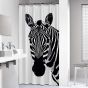 Κουρτίνα Μπάνιου Πλαστική L180xH200 Sealskin Zebra Black 800150