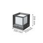 Φωτιστικό IP44 Εξ.Χώρου 1xE27 Outdoor Light Anthracite it-Lighting Caddo 80400414