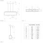 Φωτιστικό Κρεμαστό Τρίφωτο L760xΒ140xH1100mm 3xΕ27 Μαύρο-Ξύλο Eglo Libertad 1 900349