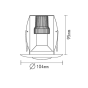 ΣΠΟΤ R50 ΝΙΚΕΛ ΜΑΤ ACA AC.045R50NM