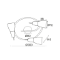 ΣΠΟΤ ΙΙI ΓΥΑΛΙ ΝΙΚΕΛ ΜΑΤ 3Χ40W E14 KAMET ACA MC542NM3E