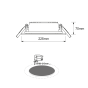 LED COB RECESSED LUMINAIRE PARO 40W 4000K 3.400Lm 90° 230V RA>80 ACA PARO4040