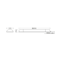 LED LINEAR LUMINAIRE 18W 1400LM 3000K 120° 230V AC IP44 Ra>80 30.000HRS ACA TIMS1830