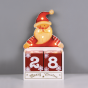 "WOODEN SANTA CALENDAR" 6 LED WW Λ/ΚΙΑ ΜΠ/ΡΙΕΣ (2AAΑ) IP20 12.5X6.7X20.5M ACA X0561108