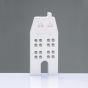 WOODEN DECORATIVE WHITE HOUSE   ΜΟΤΙΦ 6,5*2*14,5cm ACA X061471