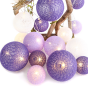 “WOVEN BALL FAIRY LIGHTS” ΜΩΒ-ΑΣΠΡH ΜΠΑΛΑ 20 LED ΛΑΜΠΑΚ ΣΕΙΡΑ ΜΠΑΤΑΡ(3xΑΑ) ΘΕΡΜΟ ΛΕΥΚΟ IP20 285+30 ACA X07201159