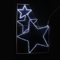 "THREE STARS", 288 LED ΕΠΙΣΤΗΛΟ ΣΧΕΔ. 8m ΜΟΝΟΚ. ΦΩΤΟΣ., CW ΣΤΑΘ., IP44, 100x150CM, 1.5m ΤΡΟΦ. ACA X082882215