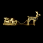 "REINDEER WITH SLEIGH", 312 LED ΣΧΕΔ. 13m ΜΟΝΟΚ. ΦΩΤΟΣ., WW ΣΤΑΘ., IP44, 65X64X30 & 59X22X29CM, 1. ACA X083121214