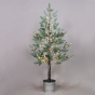 SNOW FLOWER TREE WITH RED CHERRY&POT 168WW LED ΛΑΜΠΑΚ ΑΝΤΑΠ(4,5V)IP44 ΥΨ.120CM Ø20CM 3MΚΑΛΩΔ ΤΡΟΦ ACA X10168144