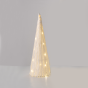 "WHITE PAPER CONE TREE" 30 MINI WW LED ΛΑΜΠ. ΜΠΑΤ. 3ΧΑΑ,IP20 Φ20.5X60cm ACA X113011322