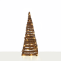 "NATURAL RATTAN CONE TREE" 40 MINI WW LED ΛΑΜΠ. ΜΠΑΤ. 3ΧΑΑ,IP20 Φ22X60CM ACA X11401120