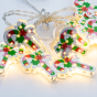 "METAL CHRISTMAS MOTIFS" ΓΛΥΦΙΤΖΟΥΡΙ 10 LED ΛΑΜΠΑΚ ΣΕΙΡΑ ΜΠΑΤΑΡ.(3xAA)  & ΧΡΟΝΟΔΙΑΚ (6ΟΝ/18OFF)  ACA XMLPOP102AT