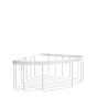 Σπογγοθήκη Βαθειά R10 Επίτοιχη W290xD210xH100 mm Ορείχαλκος White Mat Verdi Baskets 9023201