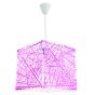 InLight Κρεμαστό φωτιστικό από ροζ plexiglass 1XE27 D:30cm 4339-Ροζ