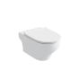 Olympia Clear Rimless White glossy - Λεκάνη κρεμαστή με κάλυμμα Urea Αntibacterial 50111-50104