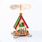 WOODEN TEA LIGHT PYRAMID ICE SKATERS  ΔΙΑΚΟΣΜΗΤΙΚΟ (ΧΩΡΙΣ ΚΕΡΑΚΙΑ) 18x13x36cm ACA X153602