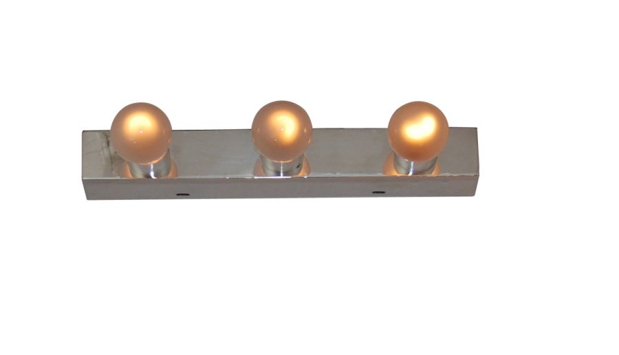 Φωτιστικό Theatrale Τρίφωτο 3xE14 L30x8x3,8cm Χρώμιο MB540-3 TUBE WALL Α3 Homelighting 77-3208