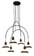 HL-3528-6 EVERDINA BLACK PENDANT HOMELIGHTING 77-3826